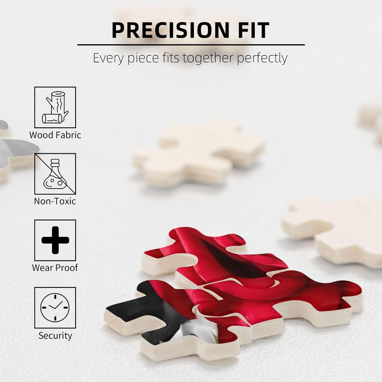 1000PCS Jigsaw Puzzle for Adults Personalized Picture Puzzle Rose Flowers Customized Wooden Puzzle for Family, Birthday, Wedding, Game Nights Gifts Animal Puzzle 29.5x19.7 inches