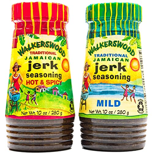 Walkerswood Traditional Jamaican Jerk Seasoning, Hot & Spicy and Mild