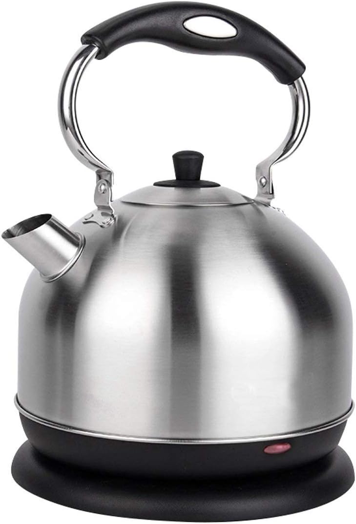 Electric Kettle 304 Stainless Steel Kettle,Tea and Hot Water Heater Cordless Serving Auto Shut Off,Removable Mesh Filter,Large Capacity Anti-burning Dry Electric Kettle (color : Silver) lofty ambitio