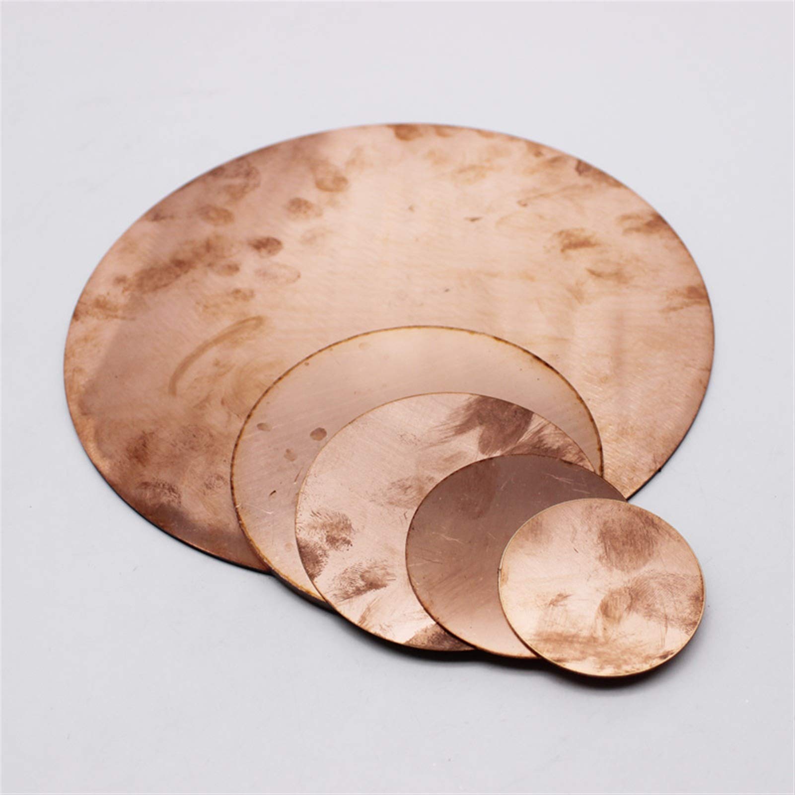 Lnanqing-Cinta Cobre soldar Pure 99.5% Redondo Redondo Placa DE Cobre ELECTRODO Hoja DE PLATABLE, Alto Aislamiento y Seguridad (Specification : 150x2mm 1pc)