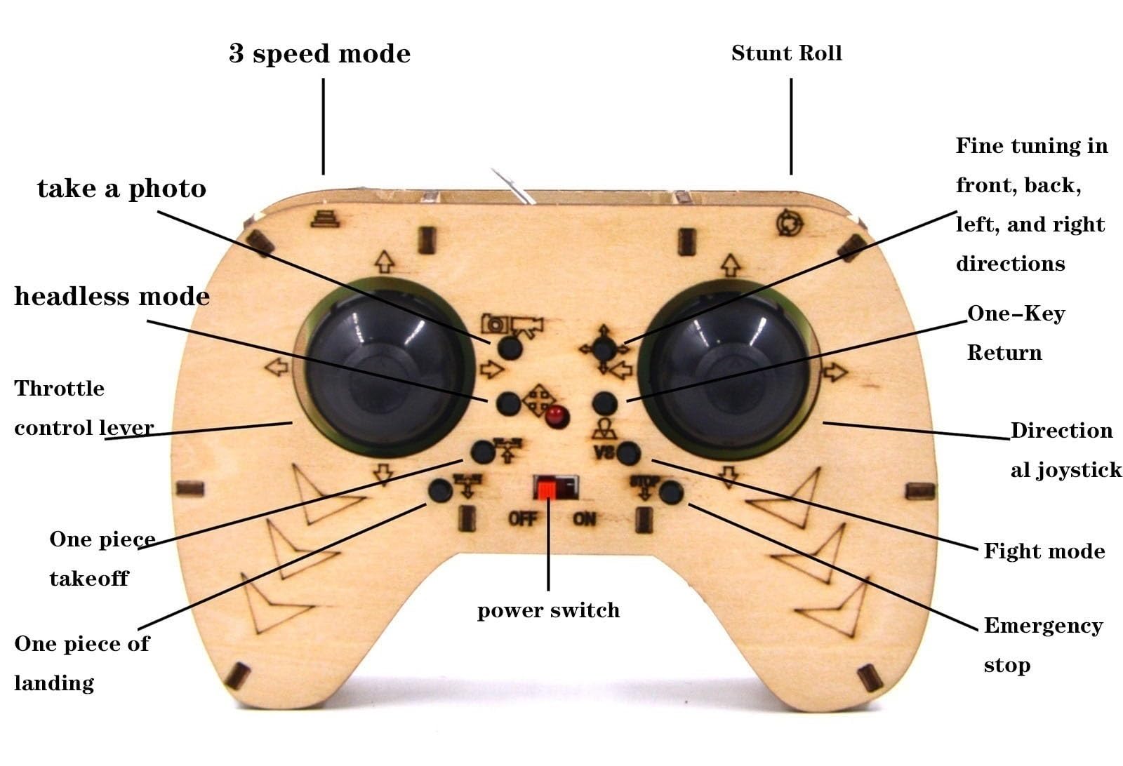 Blocchi Di Costruzione In Legno Fai-da-te Volanti Kit Modello Di Drone In Legno Fai-da-te Aereo Telecomandato Addestramento Assemblaggio In Quadcopter Rc Drones Kit