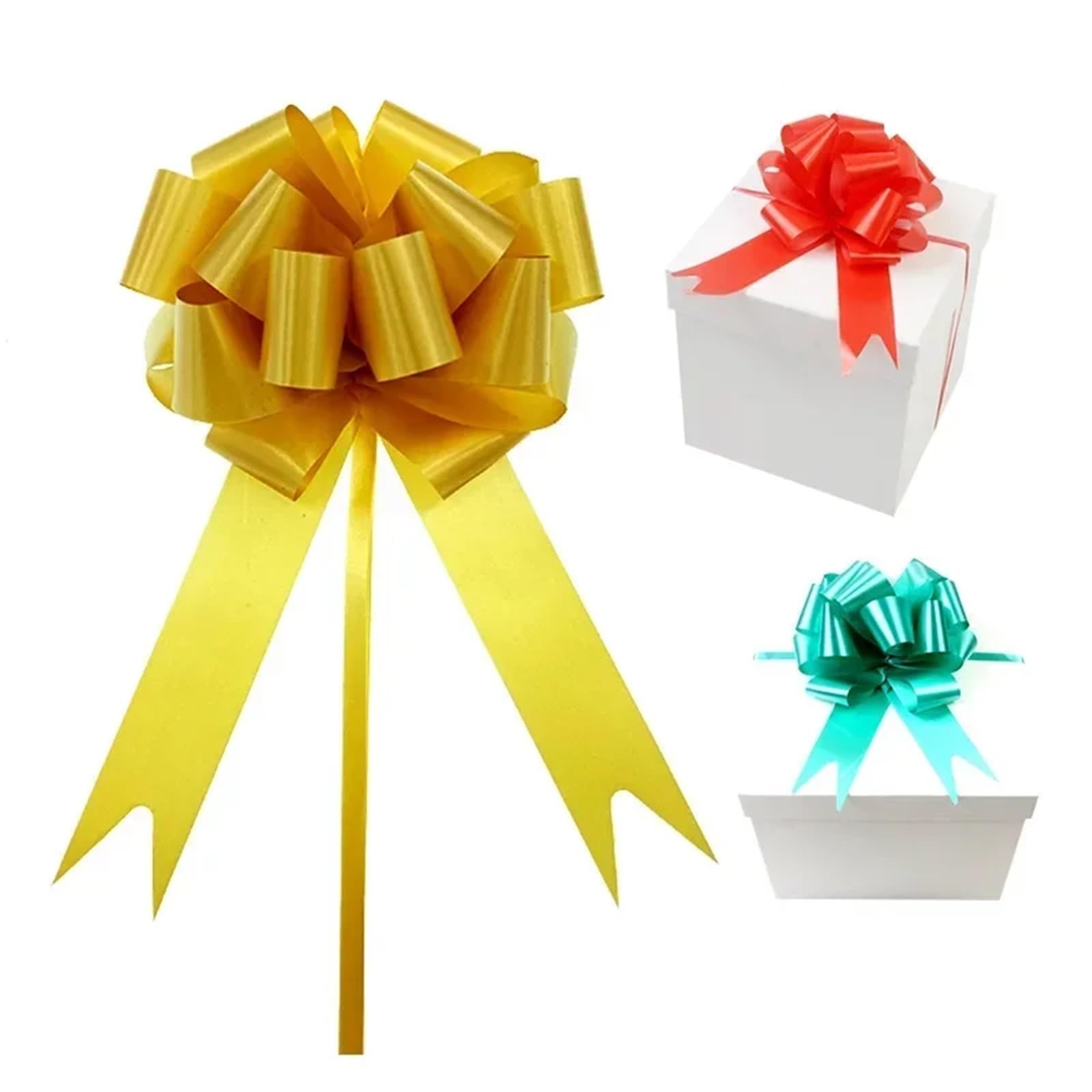 Schleifen zum Ziehen, 90 Stück, Geschenkknoten, Basteln, Hochzeit, Geschenkverpackung, Basteln, Zuhause, Geburtstag, Party, Weihnachtsdekoration, Feiern (schwarz)