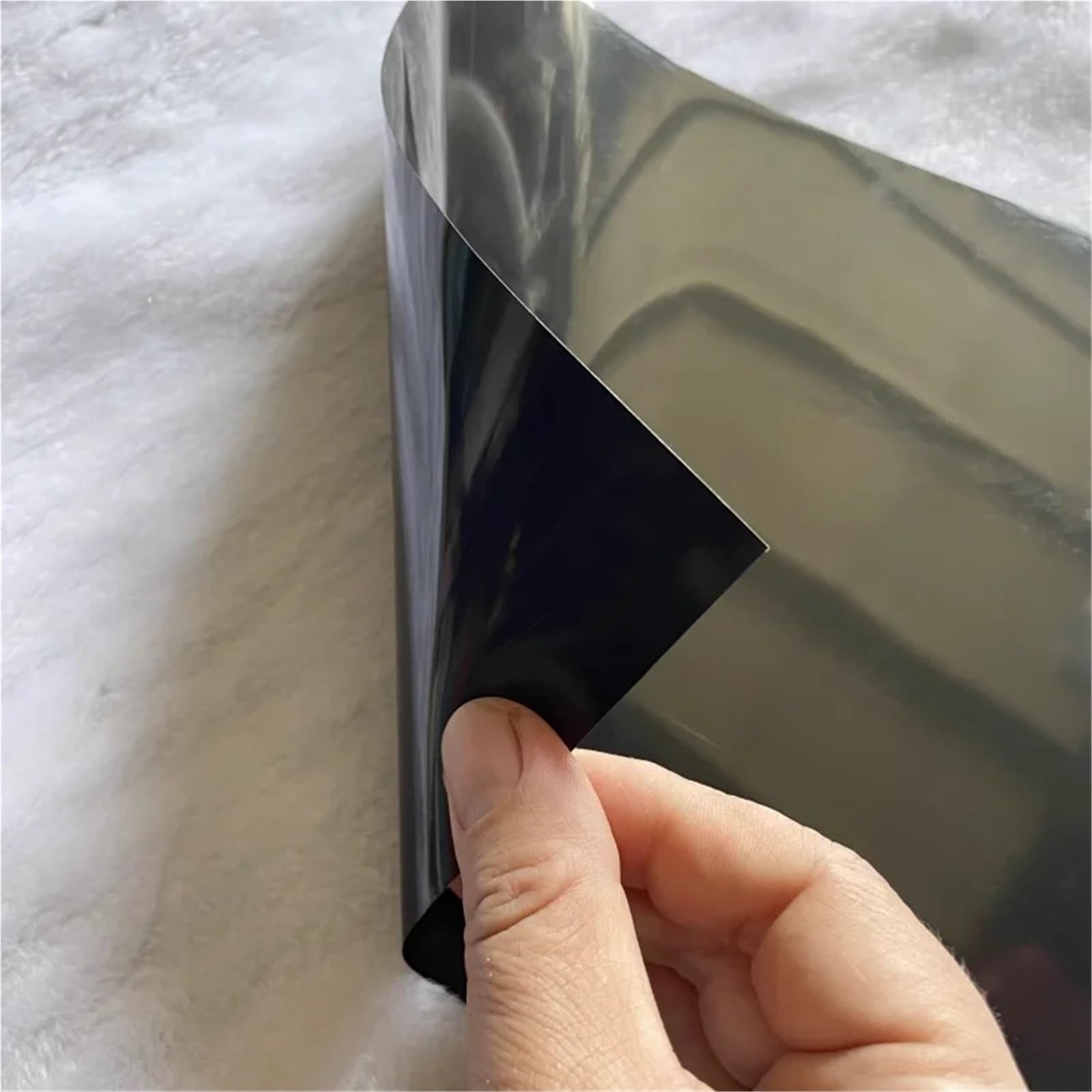 Hochzeitsteppich Spiegel Teppich Kunststoff Gang Läufer Hochzeit Party Tanzfläche Zubehör(Black,100M,1M)