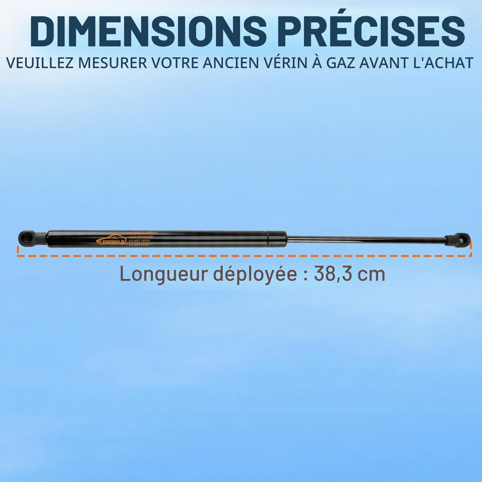 2X Verin Hydraulique pour BMW 3er E46 318 320 323 325 330 M3 Cabriolet 2000-2007 Amortisseur Arriere Noir Ressort à Gaz Hayon Remplacement #8227895 20927587