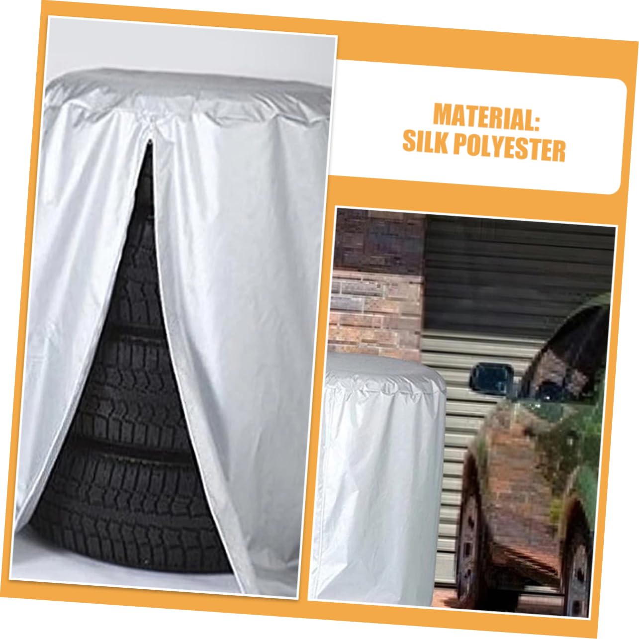 OUNONA 2 Piezas Cubierta de Neumático y Resistente al Sol para Neumático de Repuesto Camión SUV Autocaravana Remolque para Uso Exterior