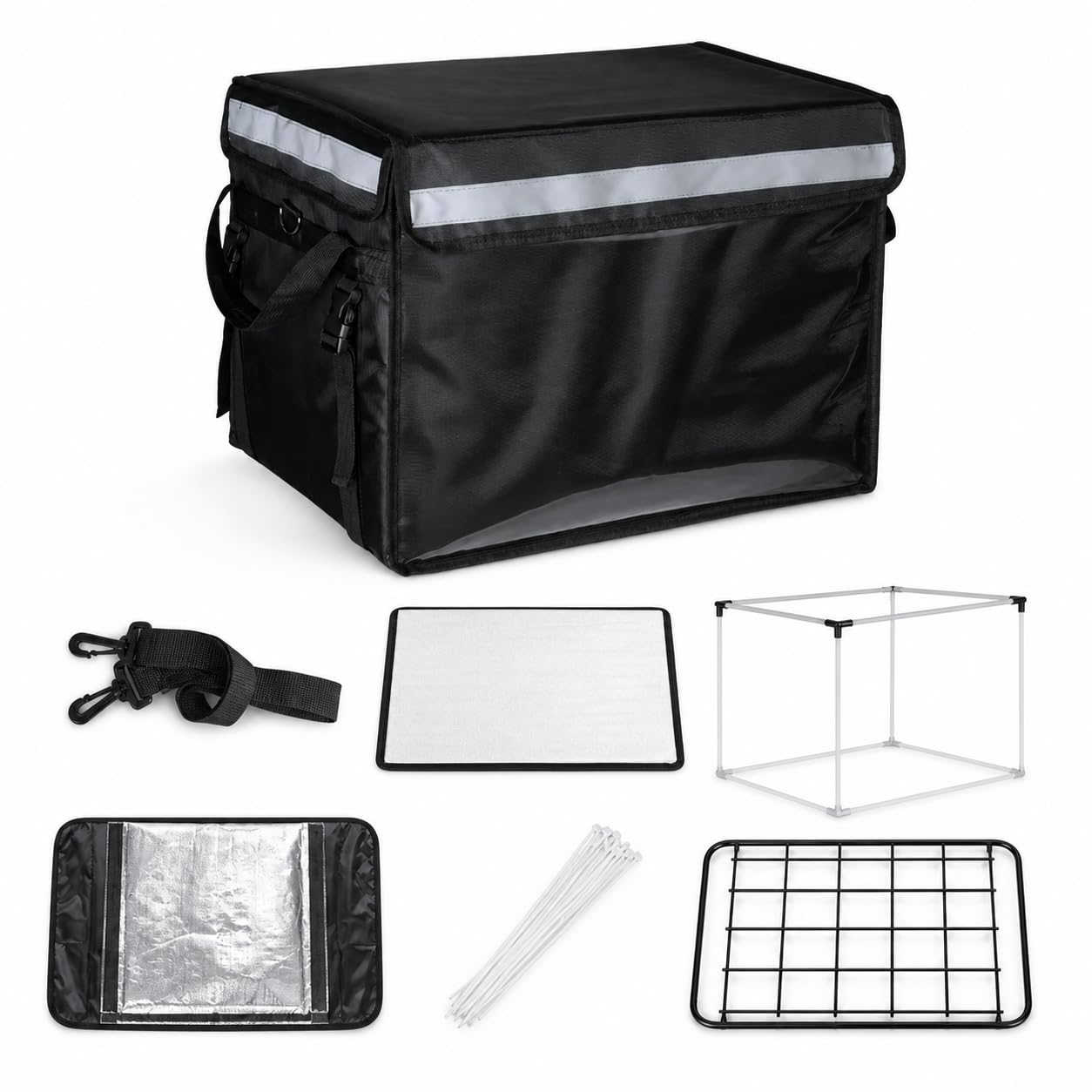 Borsa Termica per Consegne, Box, 30L + divisorio + portapacchi