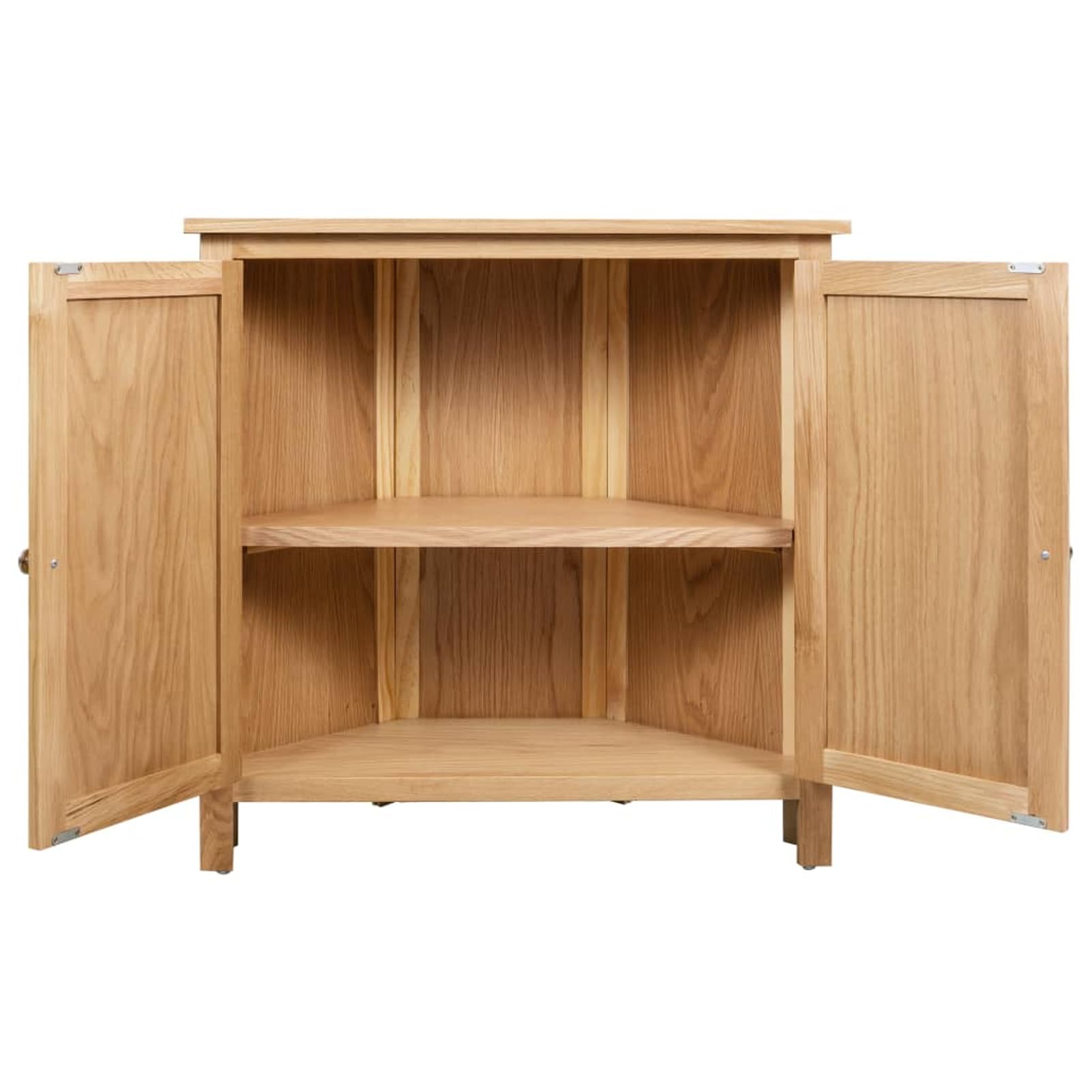 Eckschrank, Sideboard, Kommode, Küchenschrank, Flurmöbeln, Kaffeeschrank, Wohnzimmermöbel, 80 x 33,5 x 78 cm Massivholz Eiche
