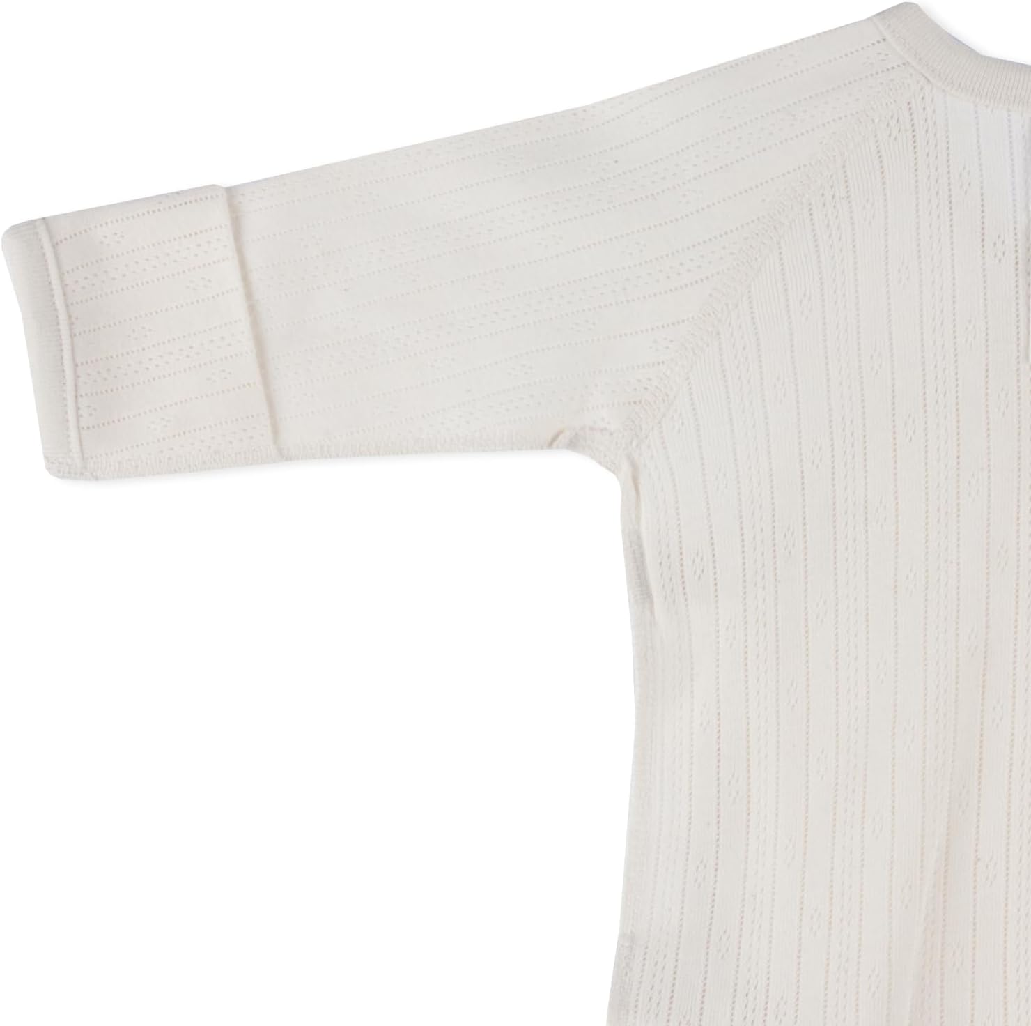 100% Certified Organic Cotton Breathable Super Soft Stretchy Jacquard Side-Snap Baby Mitten Cuff Top Eczema