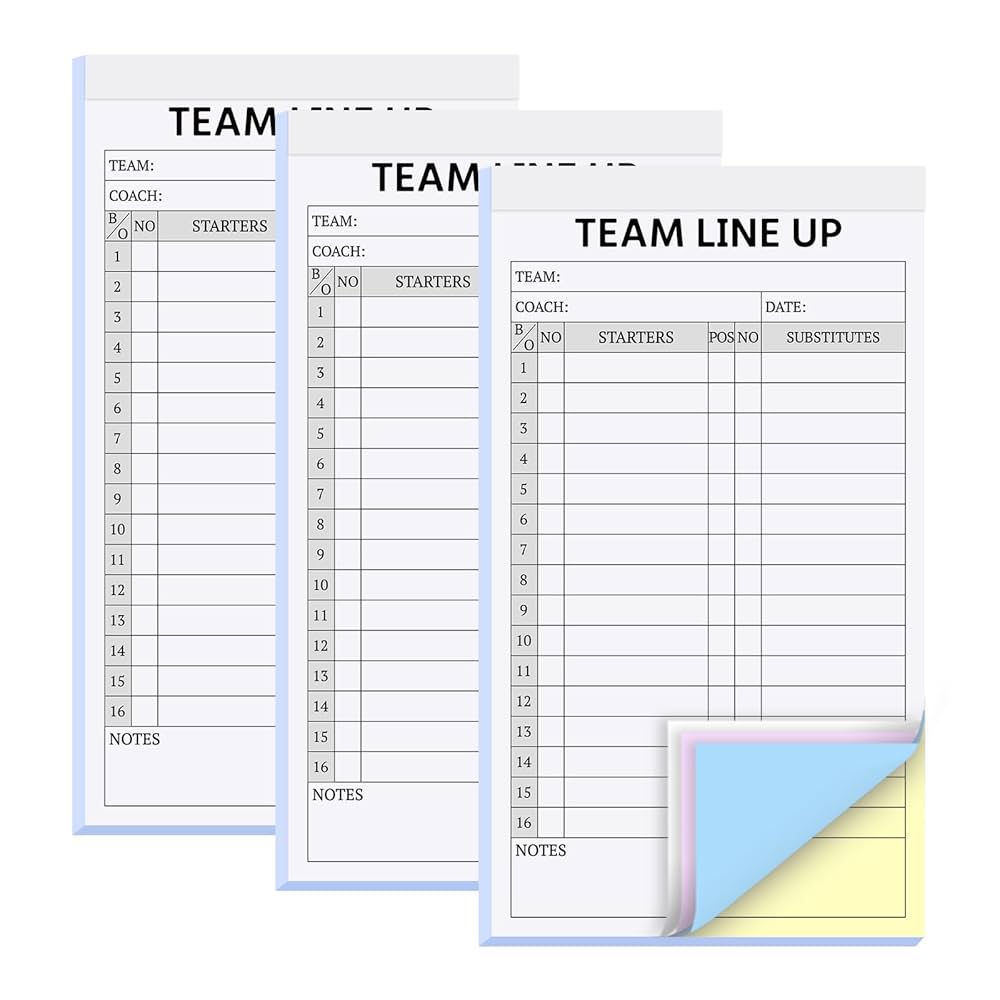 amazon-com-suituts-90-sets-baseball-softball-lineup-cards-4-part-carbonless-16-player-roster-line-up-sheets-for-coaches-team-sports-3-pads-4-5-x-8-inch-sports-outdoors for Baseball Lineup Sheet Free Printable Amazon.com : suituts 90 Sets Baseball/Softball Lineup Cards, 4 Part Carbonless, 16 Player Roster Line up Sheets for Coaches, Team, Sports (3 Pads, 4.5 x 8 Inch : Sports & Outdoors for Baseball Lineup Sheet Free Printable