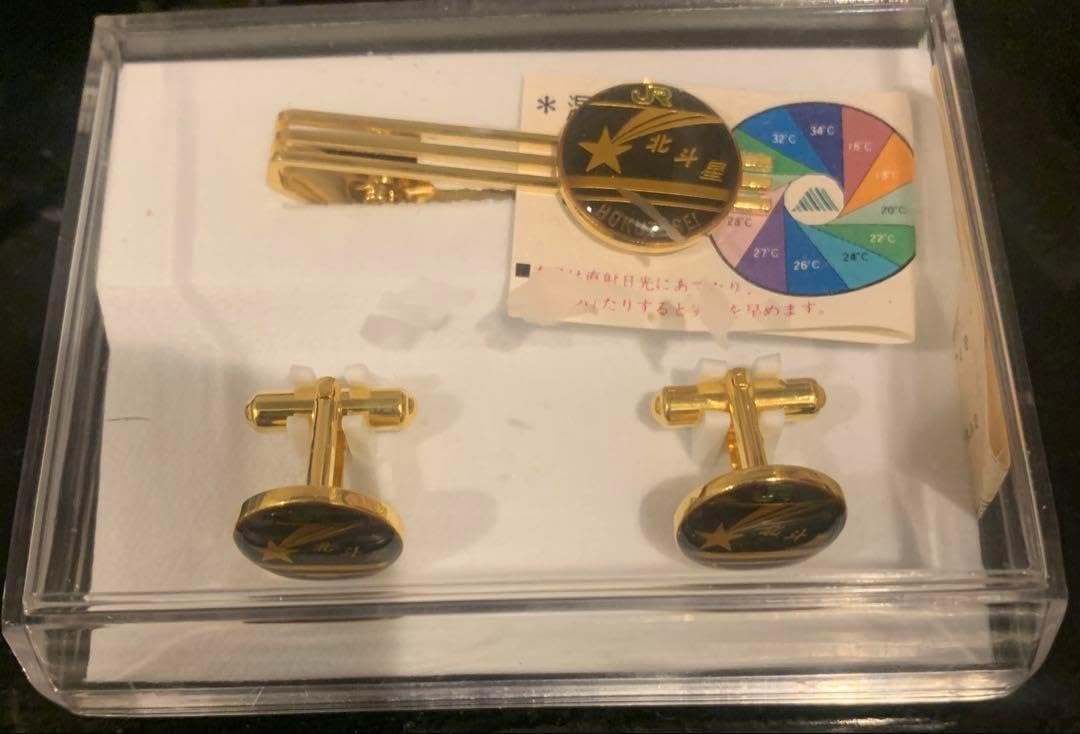 寝台特急北斗星乗車記念　ネクタイピン　カフスボタン　セット 寝台特急北斗星乗車記念 ネクタイピン カフスボタン セット
