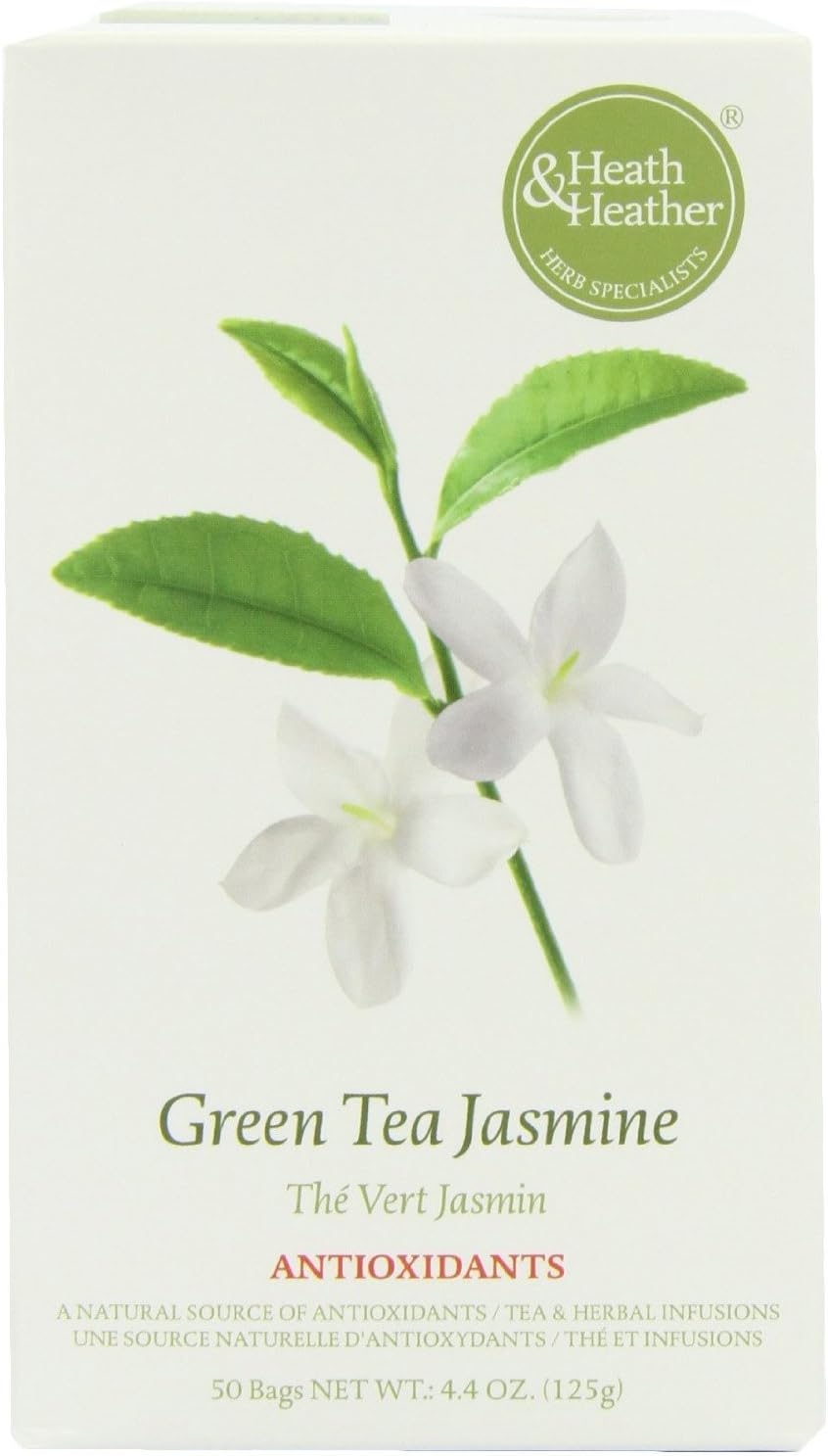 Heath And Heather Green Tea & Jasmine Herbal Tea 50 Bags