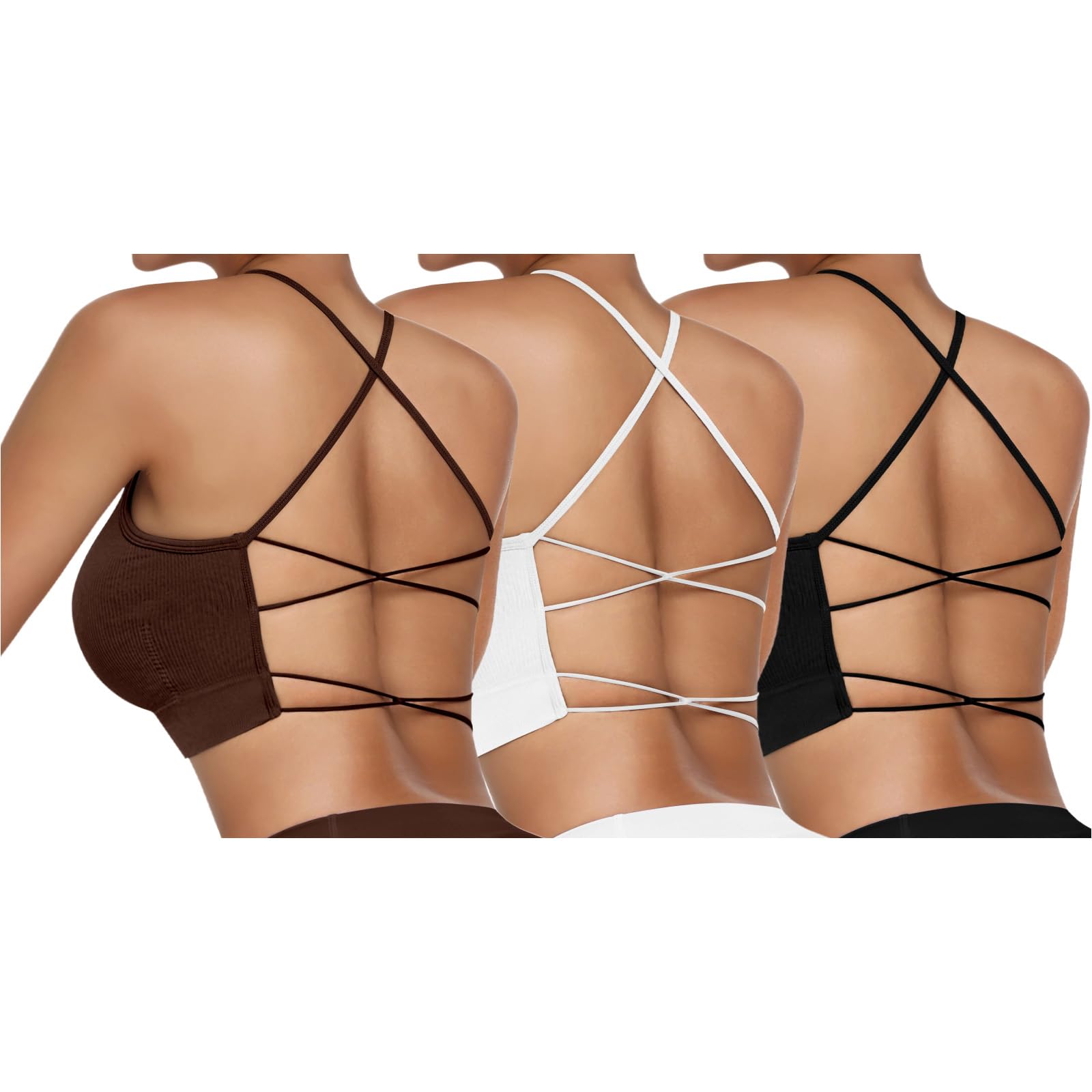 Vertvie - Reggiseno da donna, senza cuciture, comodo, imbottito, traspirante, leggero, morbido, senza ferretto