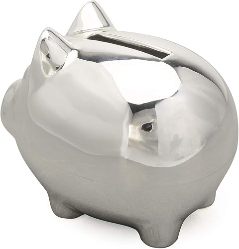 Miniatura 3 de K COOL Hucha pequeña vintage creativa de aleación de metal con dibujos animados, banco de monedas, caja de ahorro de monedas de cerdo centavo con
