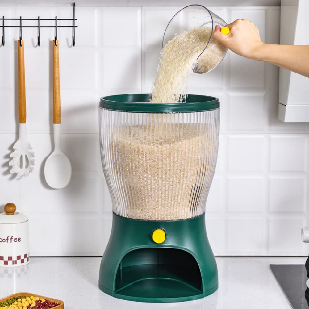 Distributeur De Grains Rotatif 6 Compartiments - Récipient De Stockage Cuisine 360° - 650 Ml Par Case - Blanc