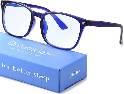 Miniatura 14 de livho Gaming Blue Light Blocking Glasses for Better Sleep, Premium Night Driving, Computer Blockers for Man & Woman B1 Negro Claro +