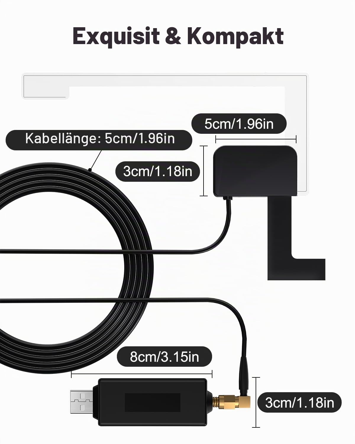 Professioneller DAB/DAB+ Adapter für Android Autoradio, Plug & Play