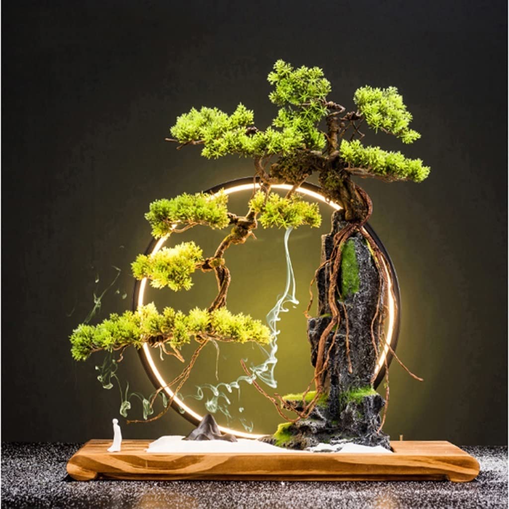 Knstlicher Bonsai-Baum Artificial Bonsai Tree Fake Bonzai Tree Artificial  Zen Decor Landscape Artificial Green Plants for Home Office Decoration  Pflanzen Schreibtisch Dekor (Color : A) : Amazon.nl: Home & Kitchen