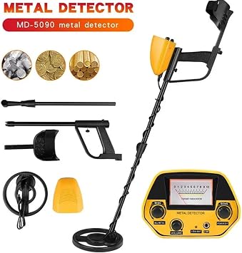 Underground Metal Detector, MD-5090 Metal Detector Underground Metal Detector Metal Length Adjustable Treasure Detector Portable High Precision Detector Treasure Metal