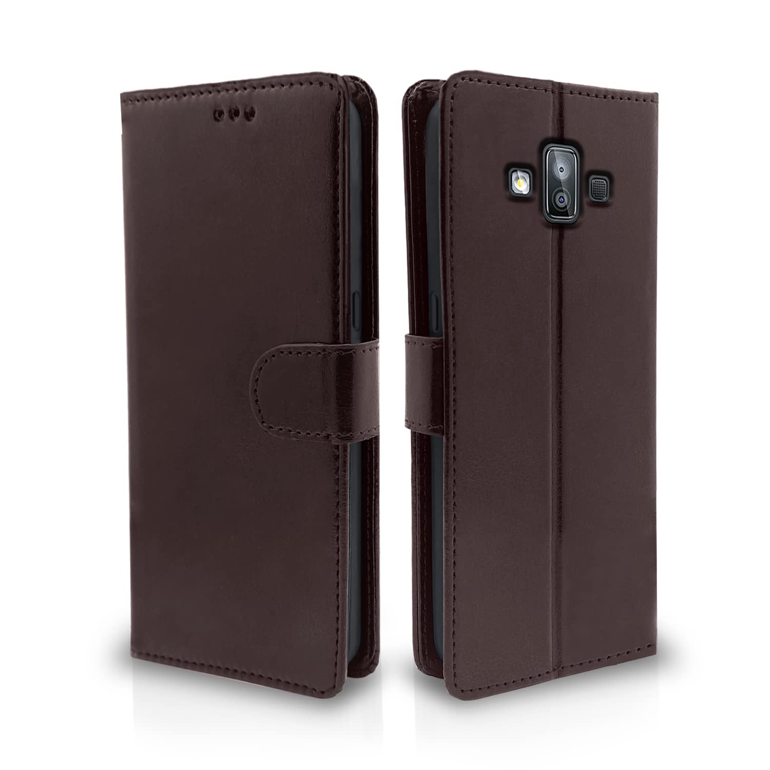 Pikkme Samsung Galaxy J7 Duo Leather Flip Case - Wallet Stand -1