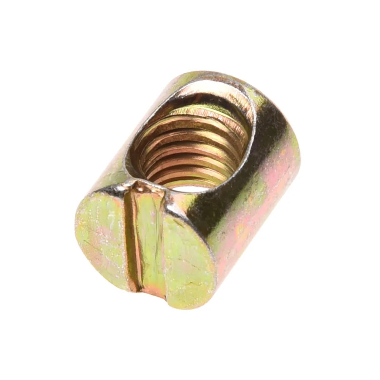 Dadi a botte per mobili, 50 pz M8 Croce Tassello Barilotto Bulloni Scanalati Mobili Dadi 8x12x15mm for Letti Culla Sedie
