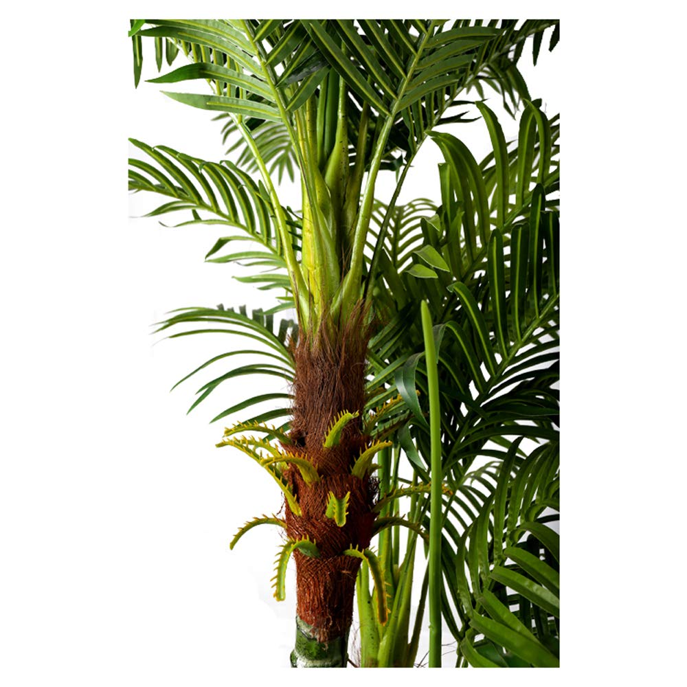 Große Künstliche Palme Deluxe 180cm mit 3 Stämmen und 30 Palmenwedel Kunstpflanze Kunstpalme Zimmerpflanze