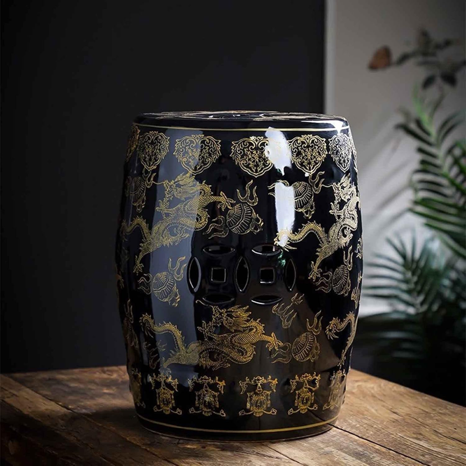 Decorative garden stools, Ceramic Stools, Shoe-changing Stools, Antique Drum Stools, Outdoor Simple Poufs, Garden Furniture Accessories.