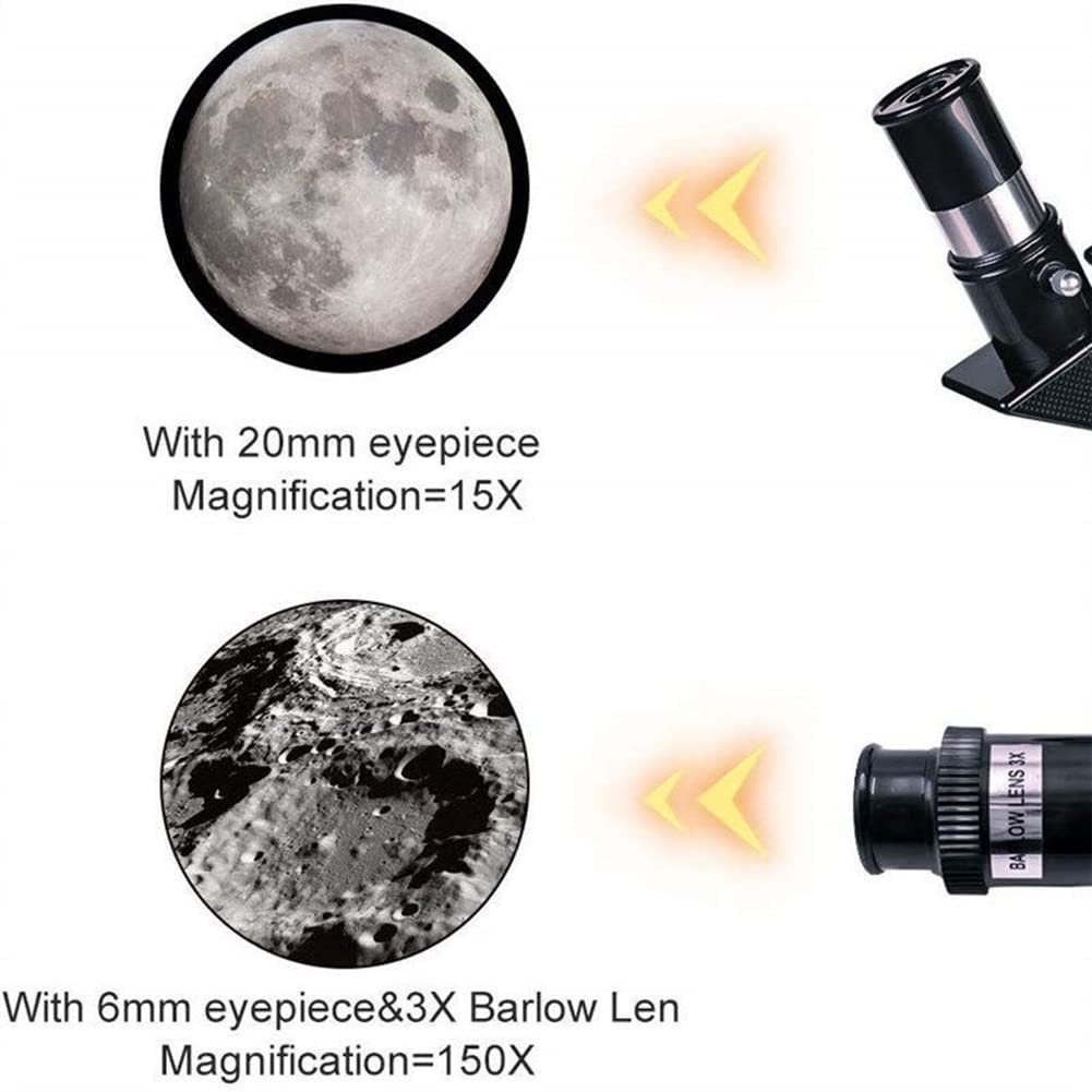 Telescopi per Adulti, Apertura 70 mm e Lunghezza focale 700 mm Telescopio rifrattore astronomico Professionale per Bambini e Principianti - Adattatore per Smartphone Good