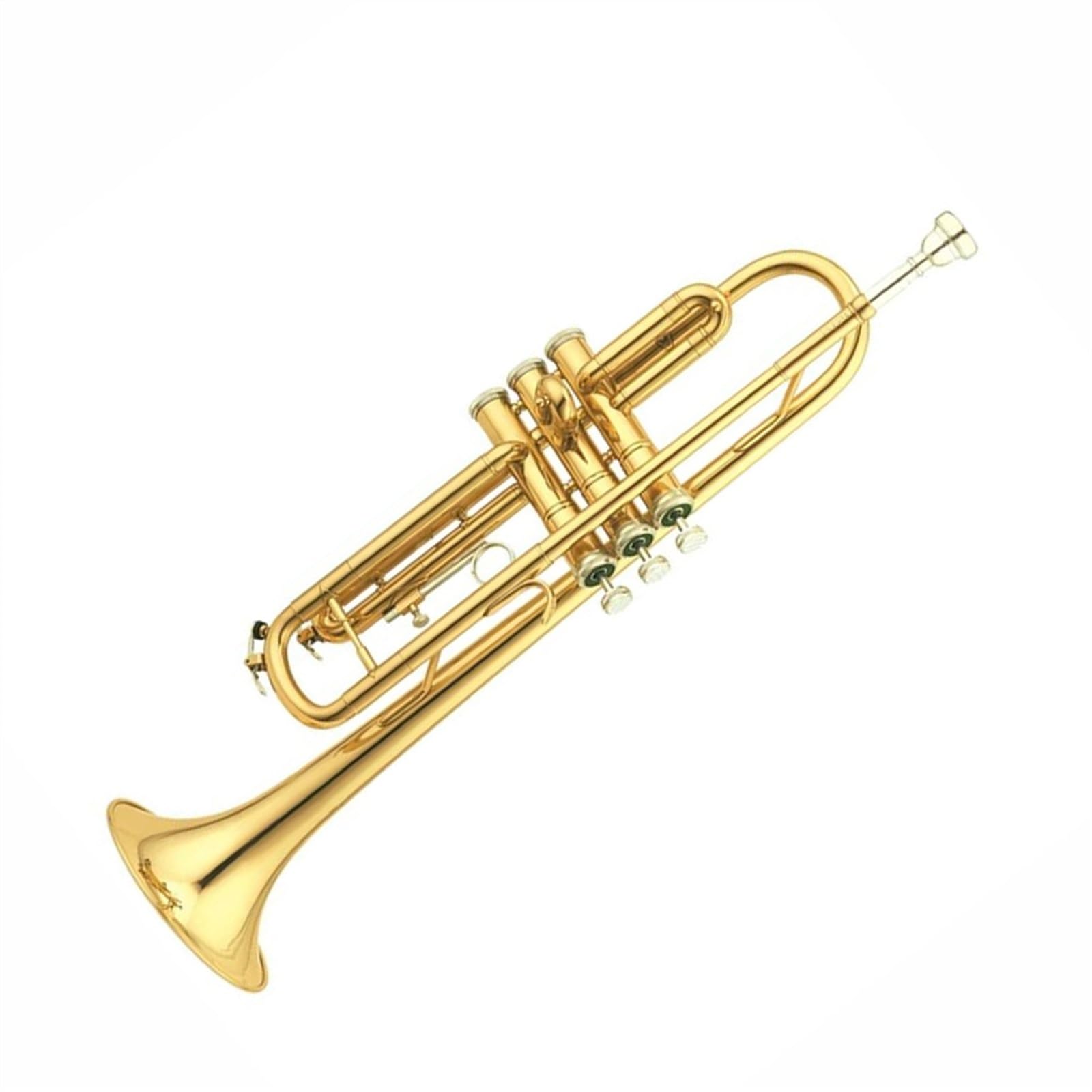 Trąbki Popularna Trąbka Bb Ze Stali Nierdzewnej Lakierowana Na Złoto Profesjonalny Standardowy Instrument Muzyczny