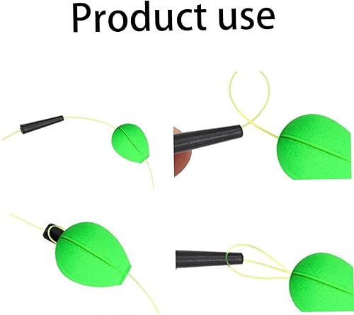 Miniatura 6 de Bobbers de espuma para pescar, con forma de lágrima, flotadores de pesca ligeros, flotadores coloridos para truchas, agua salada, agua dulce, 60