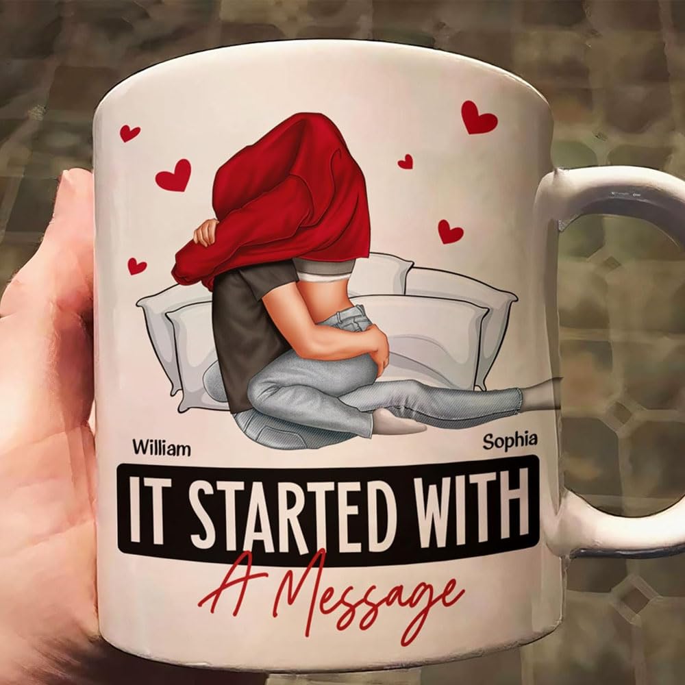 Personalized I Love You Mug - Custom Couple Mug For Husband Wife Valentine's Birthday