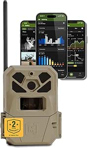 Moultrie Edge 2 Pro Cellular Trail Camera - Auto Connect Nationwide 4G LTE - On Demand 40MP Photo - 1440P Video with HD Audio - Ai False Trigger Elimination - 100 Ft Detection Range - No-Glow Flash asin的图片
