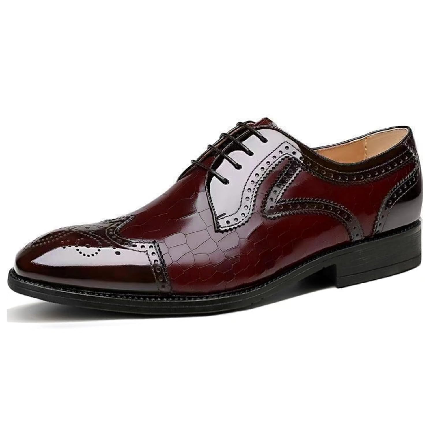 Wedding Shoes for Men Formal Classic Oxfords Leather Shoes Pointed Toe Mens Business Dress Shoes