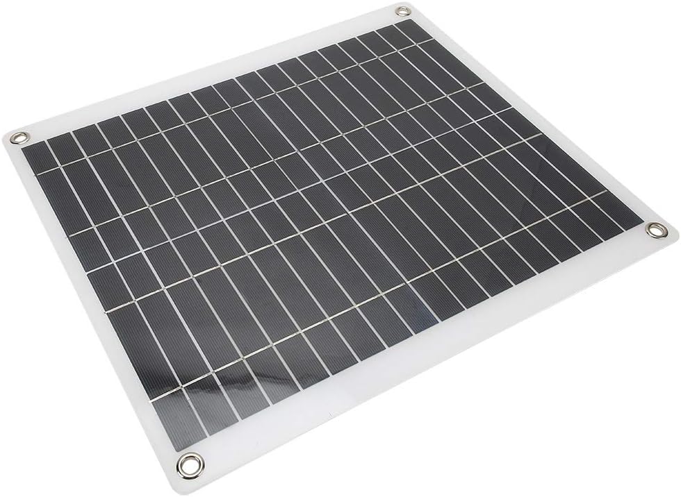 Sales Portable Solar Panel, 25W 18V 2A DC1218V Flexible Solar Panel, Dual USB Polycrystalline Silicon Outdoor Supplies Car Spacious Stations for Laptops
