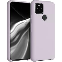 kwmobile Case Compatible with Google Pixel 5 Case - TPU Silicone Phone Cover with Soft Finish - Purple Cloud