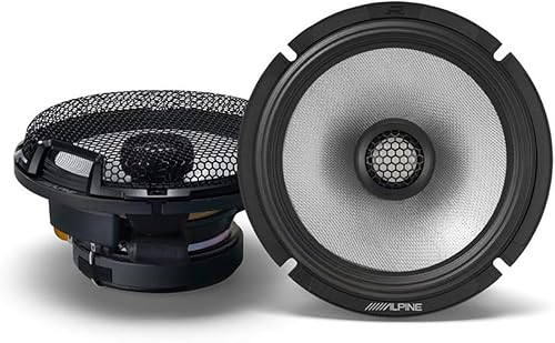 Alpine Altavoces coaxiales de alta resolución de la serie R R2-S65 de 6,5 pulgadas, par