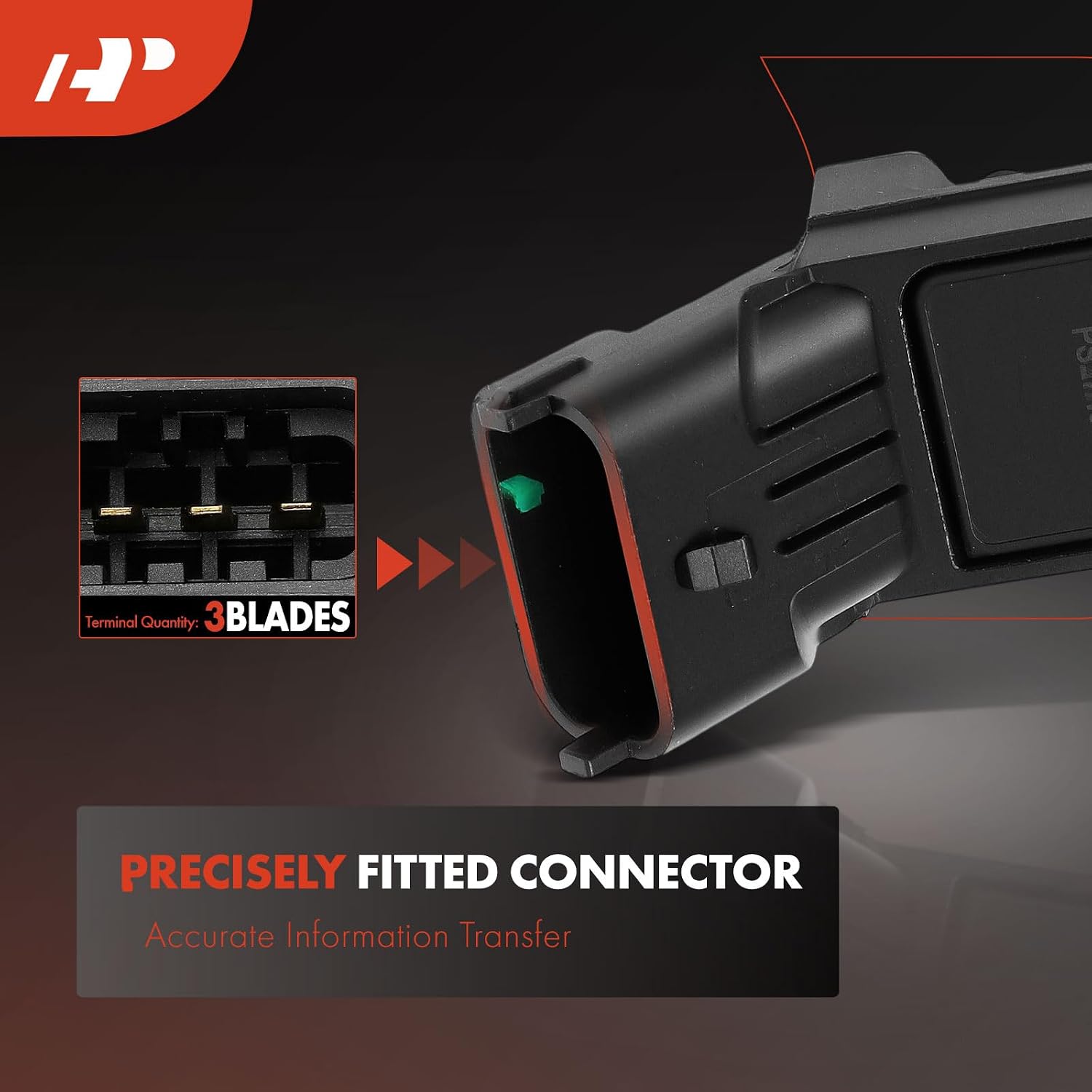 A-Premium Manifold Pressure MAP Sensor [3 Pins] Compatible with Sea-Doo GSX, GTX, RX, LRV, RX, 3D, GTI, XP, 3D, Sportster LE, Speedster 200, Islandia, Utopia 205, Challenger 230