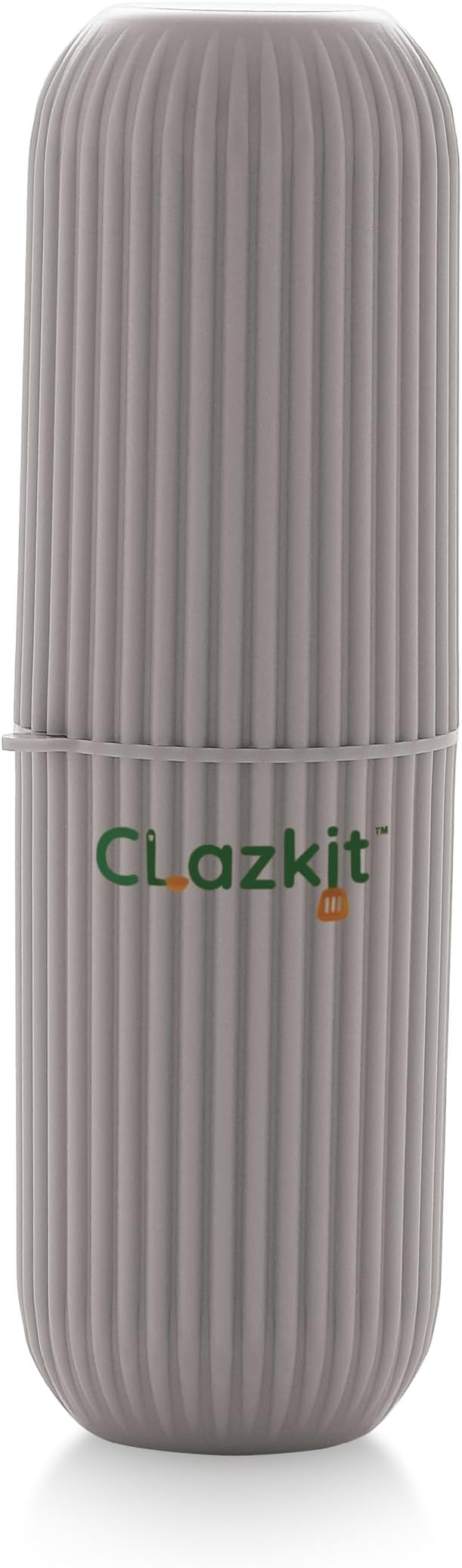 Clazkit Plastic Portable Toothbrush/ToothPaste/Glasses/Make up Brushes Silicone Case Box Storage Organizer Cover For Travel Bathroom Hiking Camping (Color May Vary) - Pack of 1