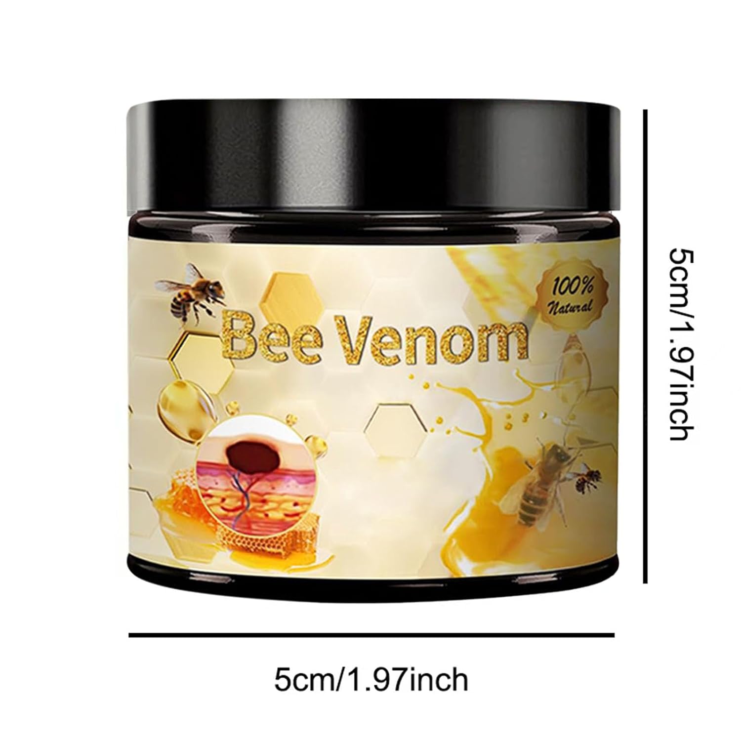 Bee Venom Cream, New Professional Bee Venom Repair Cream for All Parts of The Body (2.12oz)(2)