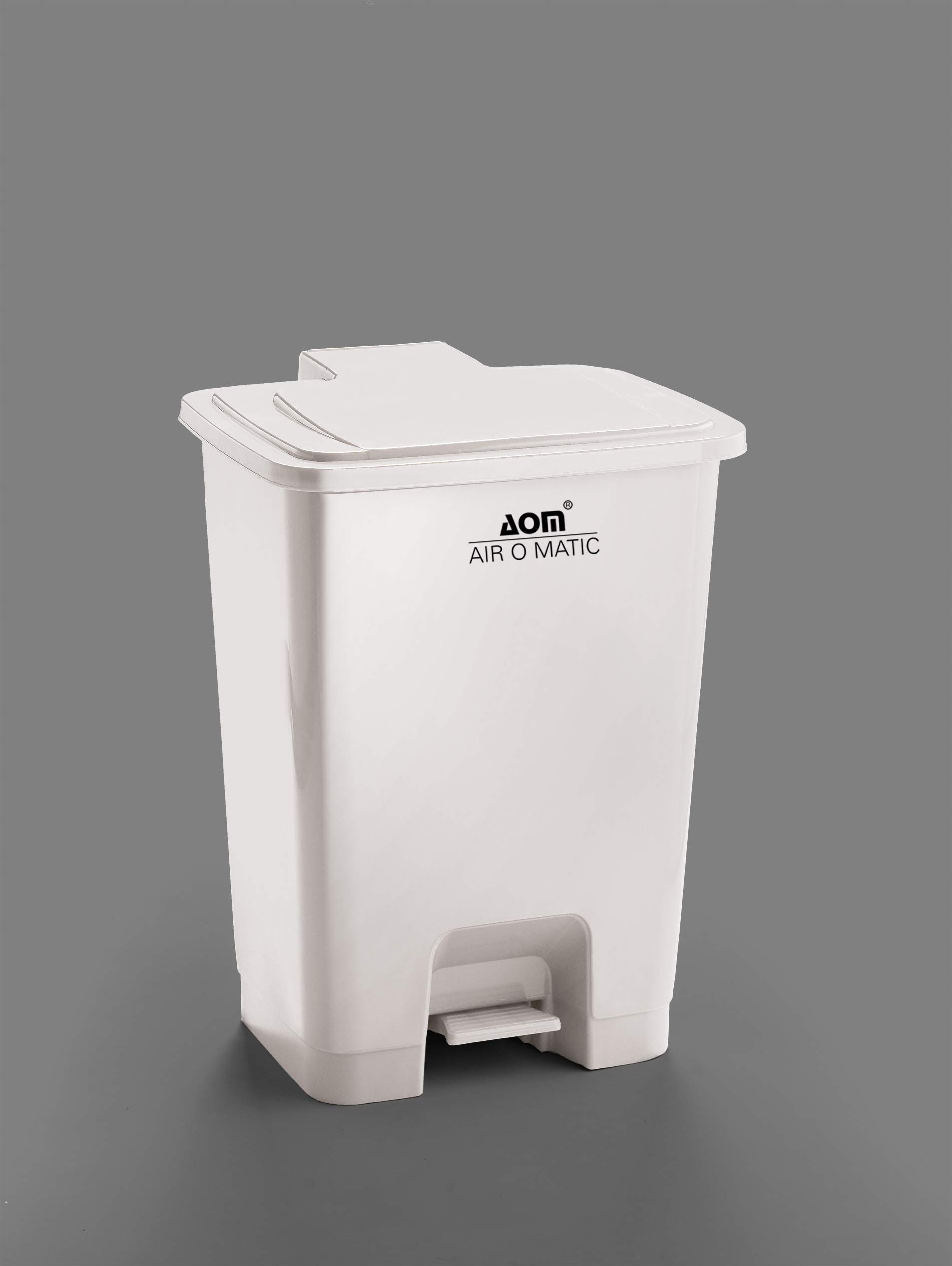 AIR O MATIC BIOHAZARD Plastic Pedal Dustbin 20 Ltr (WHITE