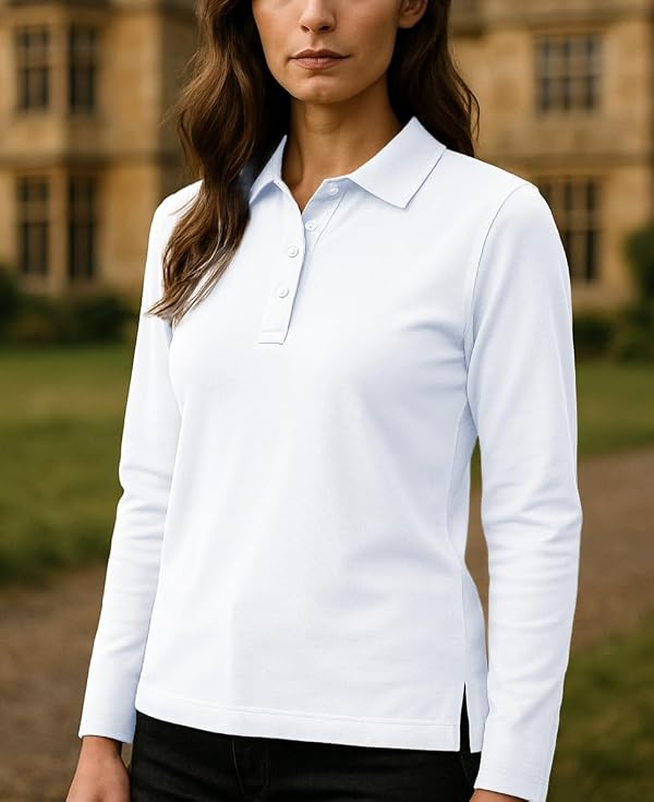 Andrew Scott Women's Golf Polo Shirts | Ultra Soft Quick Dry V Neck Button Collar Tops | Multi Packs & Colors by Andrew Scott - Used condition - US$16.42