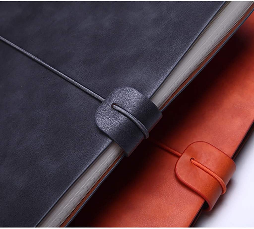 BmxauZ Quaderno portatile A5 in similpelle retrò - Ideale per studenti e studentesse, professionisti, documenti scolastici, diari di viaggio e appunti in movimento
