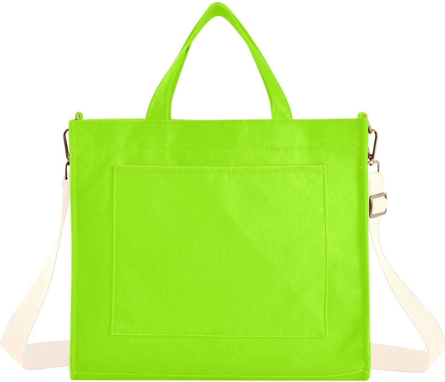 ODAWA Fruit Green Bride Tote Bag Medium Tote Bag Hand Bags for Women Corduroy Tote Bag Fashion Crossbody Bag