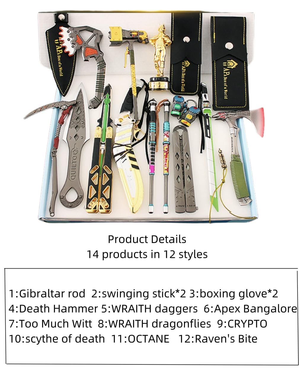 Apex Legends コレクションセット Amazon.com: CKHOF APEX Legends Games Metal Heirloom Figures