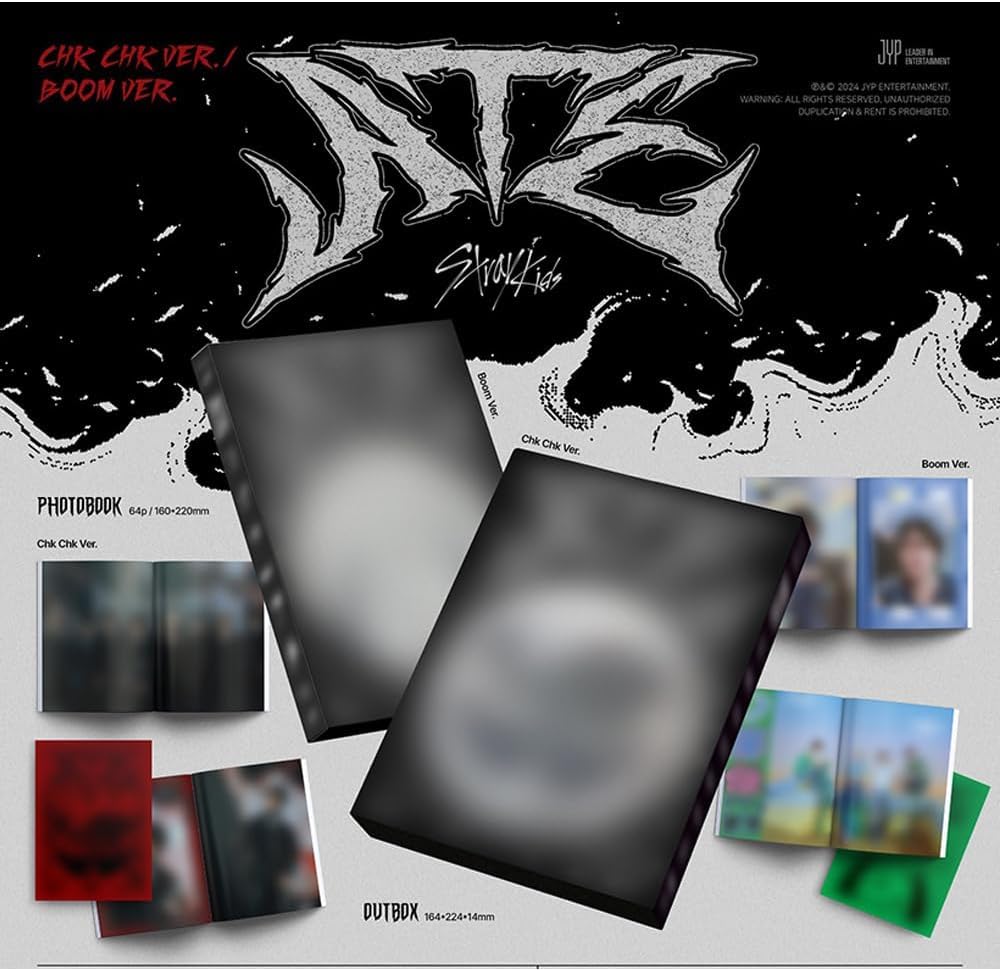 Amazon.com: STRAY-KIDS [ATE] mini album (3 ver. Set (Chk Chk+Boom+