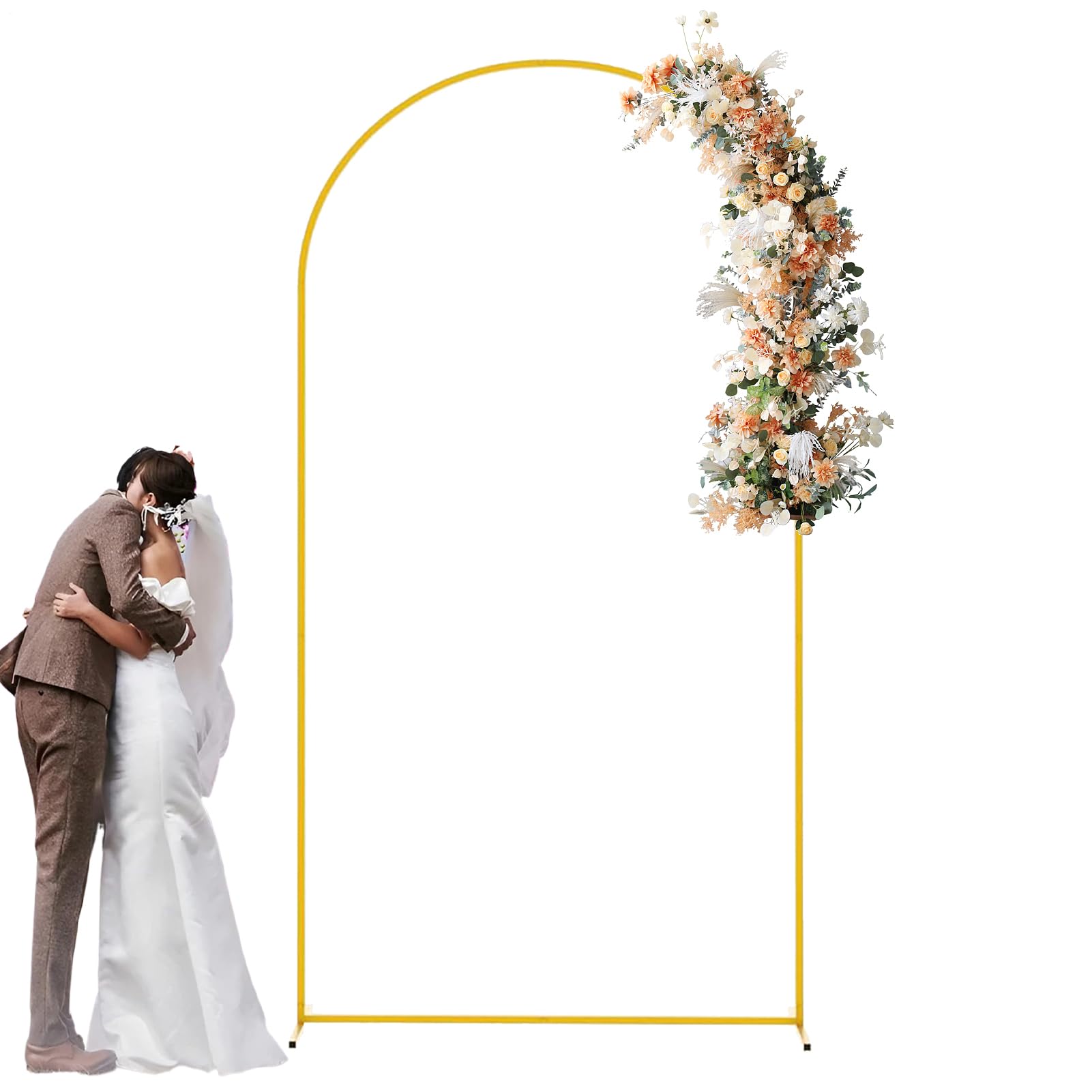 80 x 180 cm sfondo stand oro di nozze palloncino stand telaio supporto in metallo set per matrimoni, compleanni, feste, lauree, celebrazioni sfondo studio decorazione