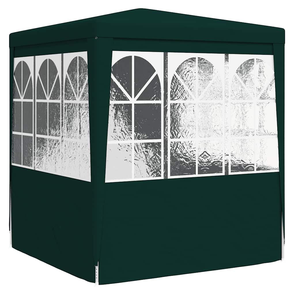 Event Pavillon mit Seitenwänden, Partyzelt, Pergola für Partys, Treffen, Grillabende, Campingplätze, Wasser- und UV-beständig, 250 x 250 x 240 cm, Einfache Montage, PE + Stahl
