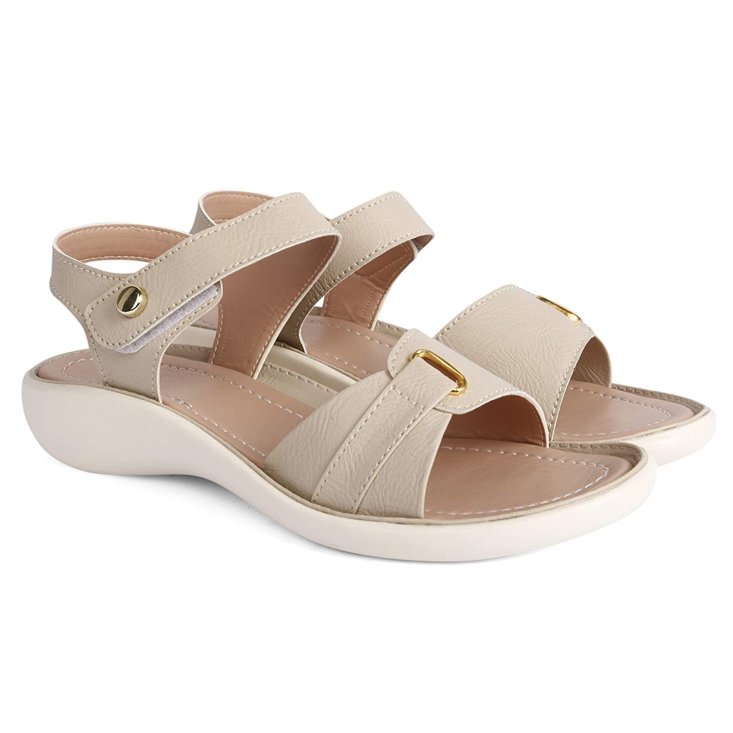 MADANA Womens Synthetic Leather Casual Stylish Fancy Flat sandals - (Black, Numeic_3) (B0BZLBJ9SJ) Amazon Price History, Amazon Price Tracker