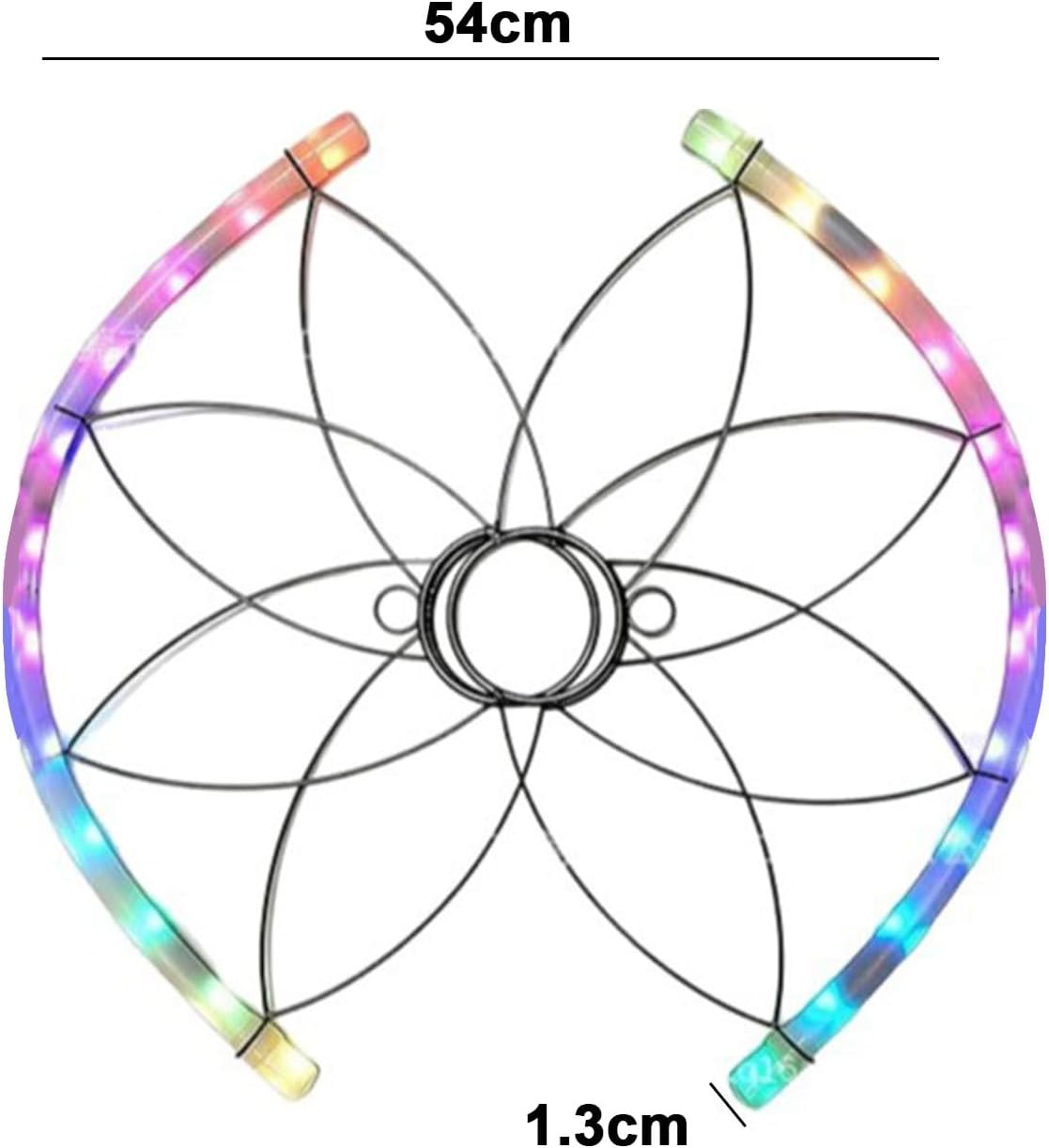 Bright LED Decorative Fan with Smooth Color Changes Suitable for Commercial Presentations Creative Mood Light