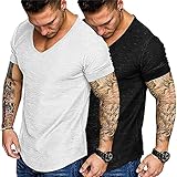 COOFANDY Mens Fitted Gym T Shirt Casual Basic Active Fitness Short Sleeve Tees