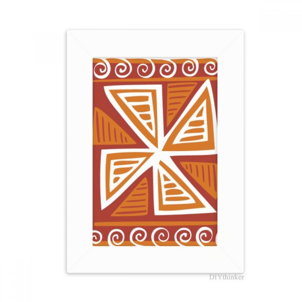 Cadre photo Mexique Totems decoration bureau blanc peinture art multicolore 10x15